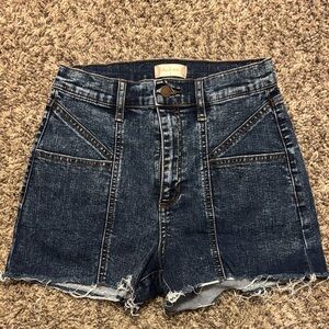 Altar’d State Dark Blue Jean Shorts